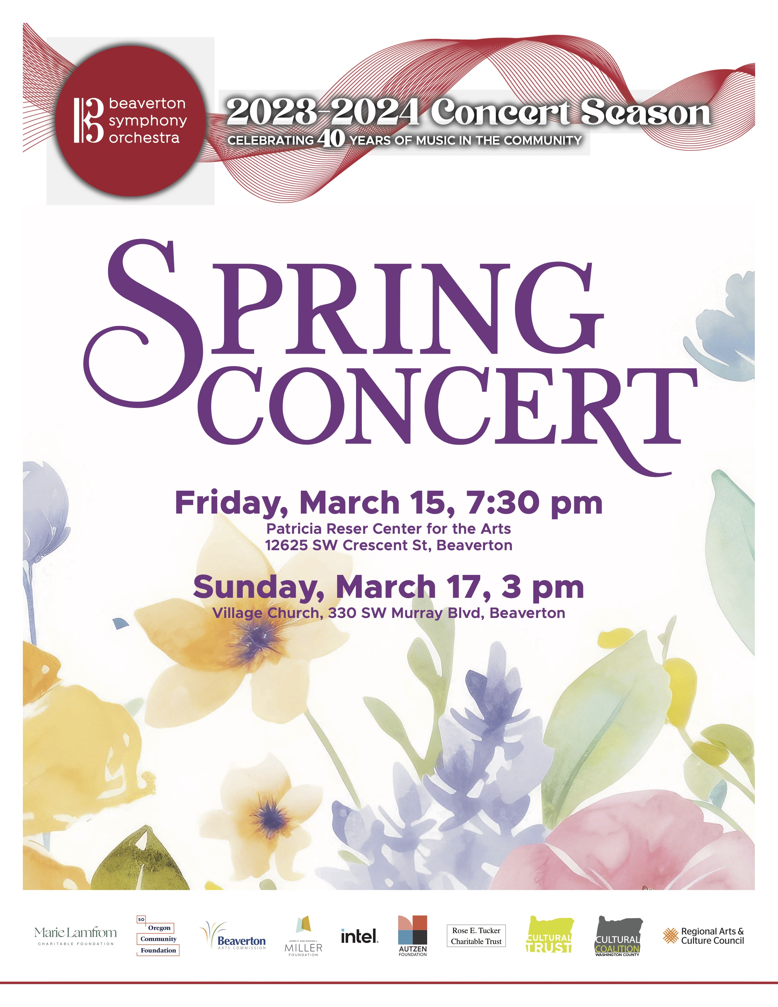 Spring concert poster Spring concert poster